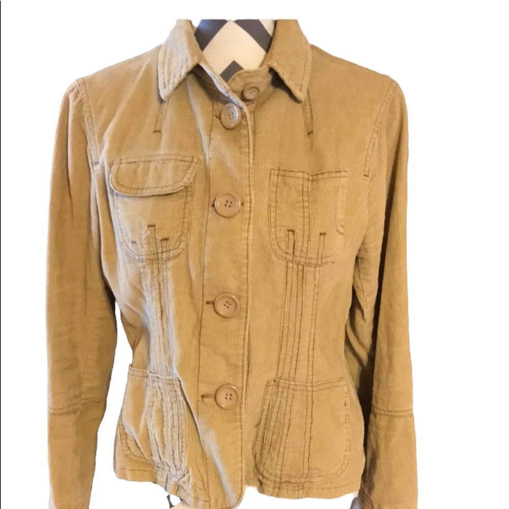 BB Dakota Tan Corduroy Jacket LARGE